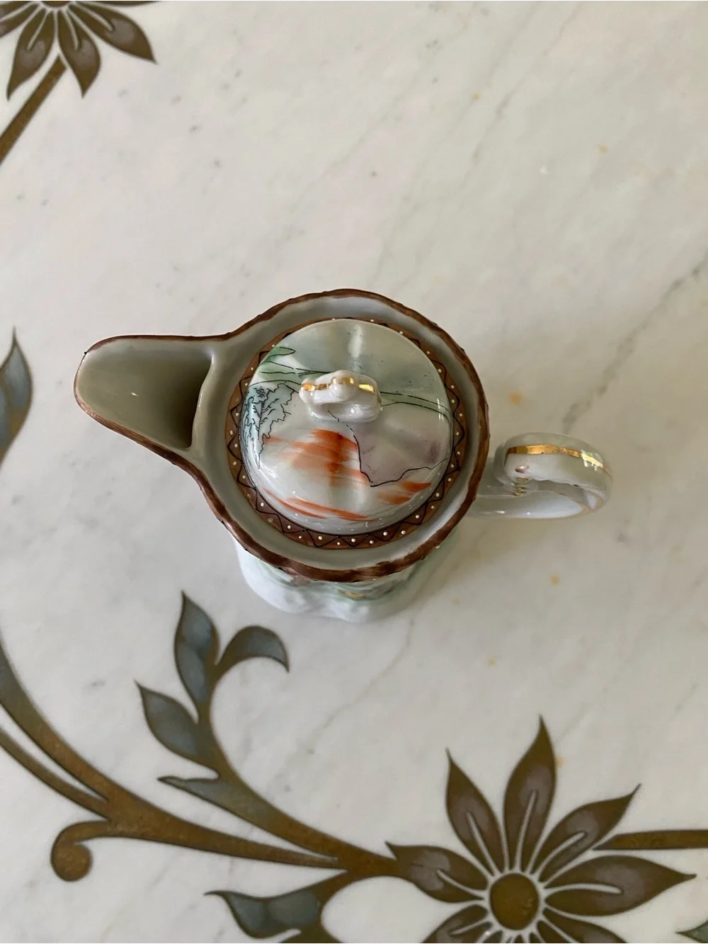 Antique/Vintage Nippon HandPainted Porcelain Lidded Chocolate Pot Nordic Village